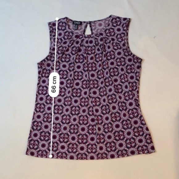 3/$30 - Jones New York Kaleidoscope Top Sz M - Picture 8 of 9